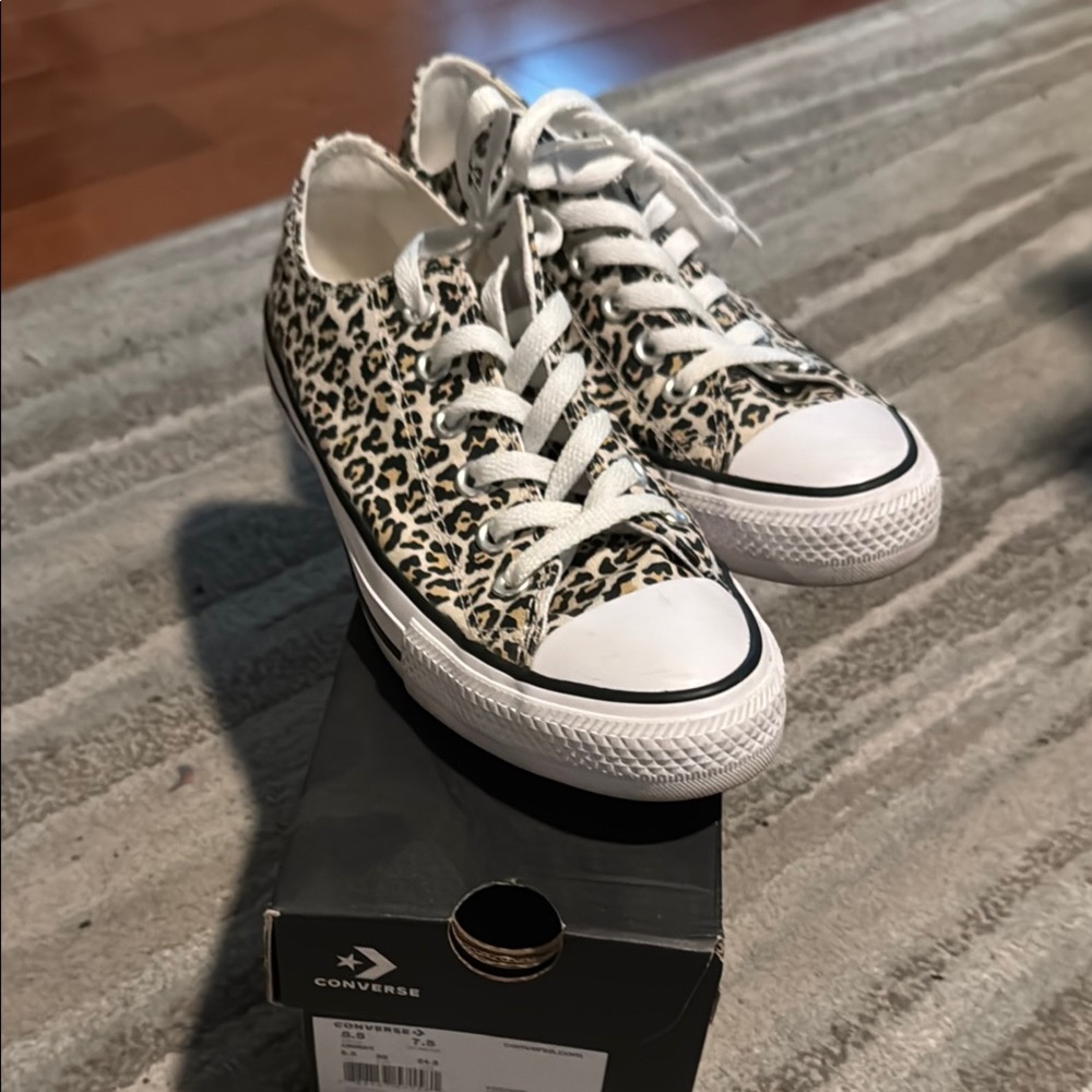Converse Leopard Print Sneakers